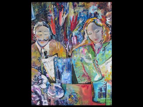 L'exposition des artistes locaux, festival d'art contemporain de Saint Florent sur Auzonnet