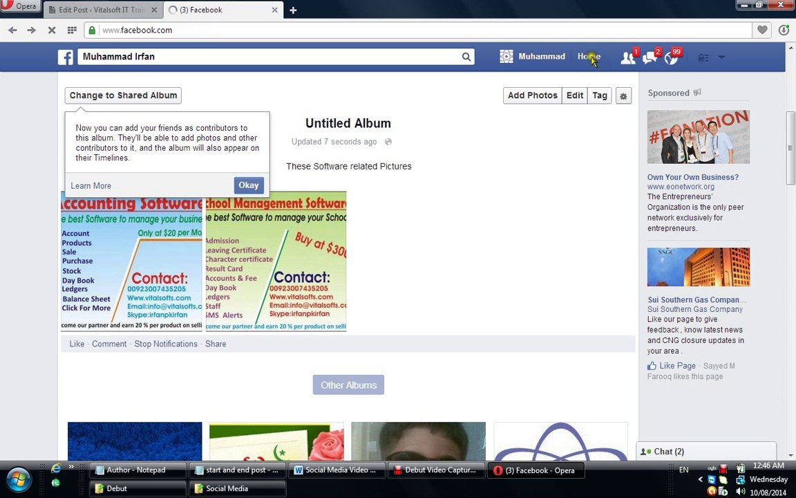 How to add Photos or Video on Facebook