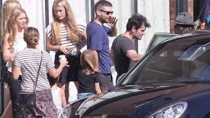 Leonardo DiCaprio shows his paternal side as he enjoyed a day out with his best friend's daughter