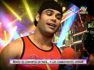 Renzo Schuller: combatientes opinan sobre su nueva faceta como padre