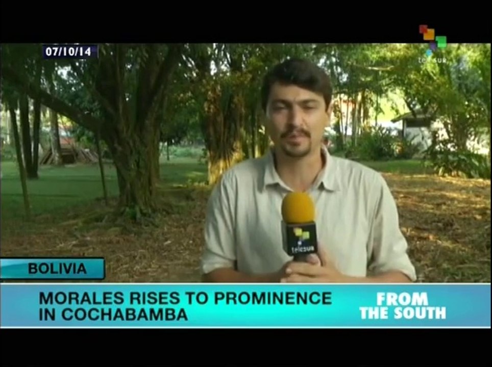 Evo Morales concludes campaign in coca growing region of Cochabamba