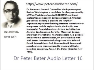Dr Peter Beter Audio Letter 16 - September 25, 1976 - The August Missile Crisis of 1976; The United States Intelligence Gap And Soviet Underwater Missiles; The Undeclared Submarine War Now Underway