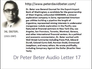 Dr Peter Beter Audio Letter 17 - October 26, 1976 - Red Friday and The Campaign to Destroy General George S. Brown; The Swine Flu Cover-Up for Chemical Warfare: The Phantom Election of 1976