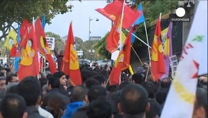 Kurden in Europa protestieren gegen ISIL