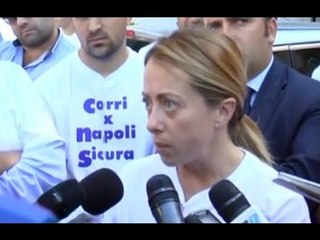 Napoli - "Corri per Napoli sicura", la staffetta di Fratelli d'Italia -1- (07.10.14)