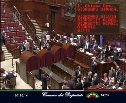 Roma - Nuovo scrutinio per giudici Corte Costituzionale e CSM - votazione (07.10.14)