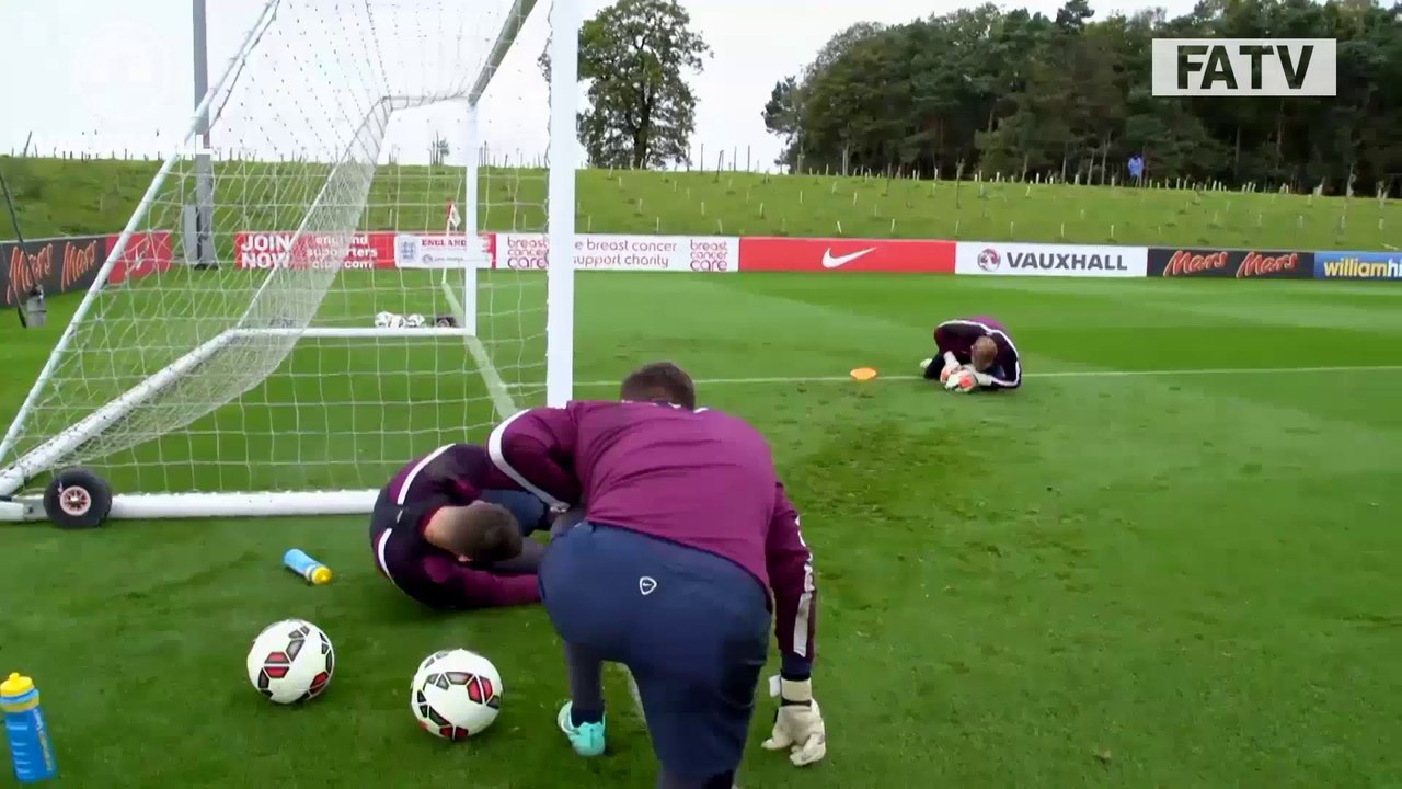 Joe Hart & goalie reactions training | Inside Training