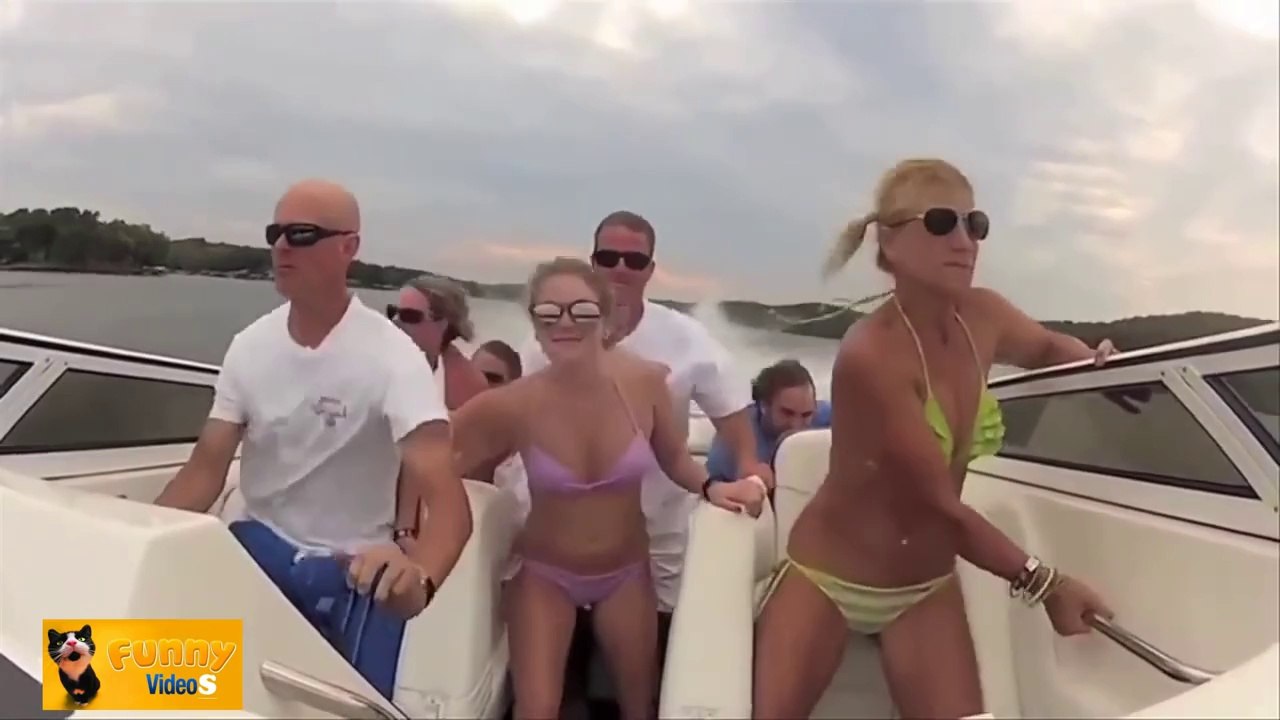 Bikini Girls Boat Crash _Turn Down For What_ Re...