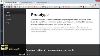 Responsive Nav, un menu responsive et tactile
