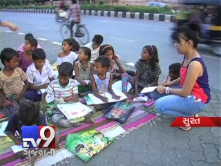 The footpath school that generates hope in Surat slums - Tv9 Gujarati