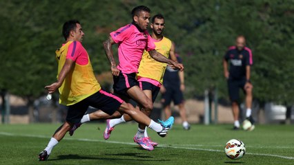 Training session 08/10/2014. Players scarce in today's training