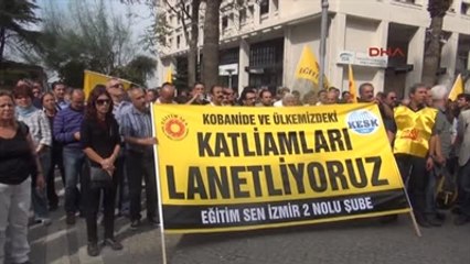 İzmir'de Eğitimcilerden Kobani'ye Destek Eylemi