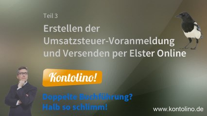 Teil 03: Erstellen einer UStVA und Versand per Elster in Kontolino