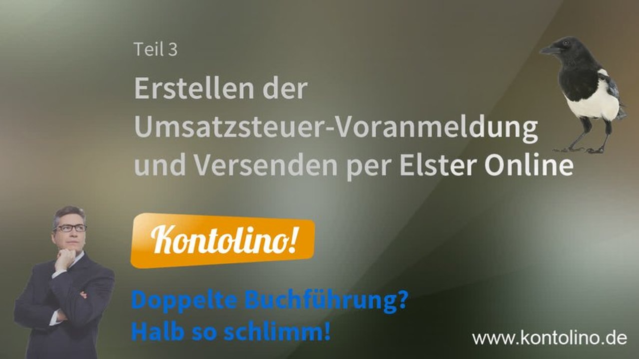 Teil 03: Erstellen einer UStVA und Versand per Elster in Kontolino