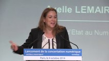 Concertation numérique : discours d'Axelle Lemaire