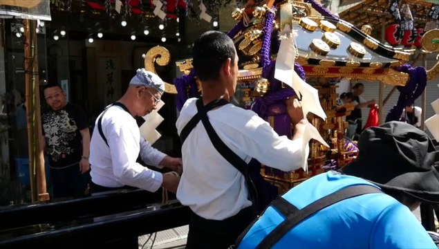 Sanja-matsuri festival in downtown Tokyo
