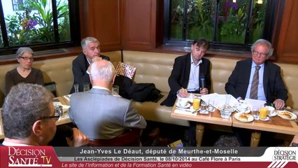 Asclepiades du 08/105014, Entretien avec Jean-Yves Le Déaut