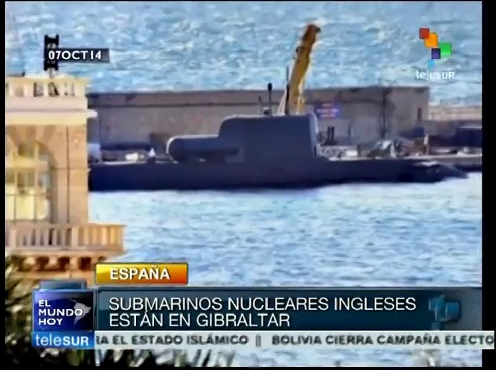 Denuncian ecologistas llegada de dos submarinos nucleares a Gibraltar