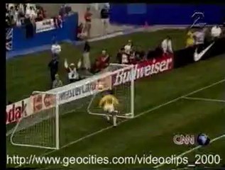FUNNY SOCCER GOAL SCORES ON HIMSELF