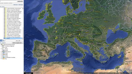 Foyers de population, déserts humains et grandes métropoles