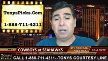 Seattle Seahawks vs. Dallas Cowboys Free Pick Prediction NFL Pro Football Odds Preview 10-12-2014