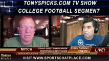 Week 7 NCAA College Football Picks Predictions Previews Odds from Mitch on Tonys Picks TV 10-7-2014