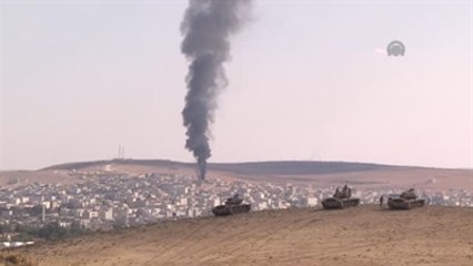 Kobani'de Işid Hedefleri Vuruluyor