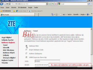 ZTE-ZXV10-W300s  Modem bağlantı ayarları yapımı