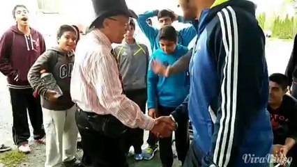 Naked power unleashed!  Fraser Valley East Indian teen wrestlers tackle a visiting Vancouver magician