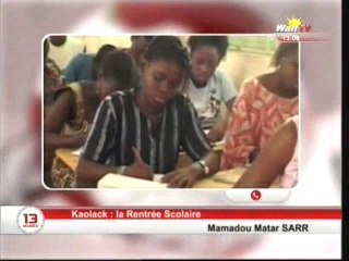 Journal de 13H du mercredi 08 octobre 2014 - Walf Tv