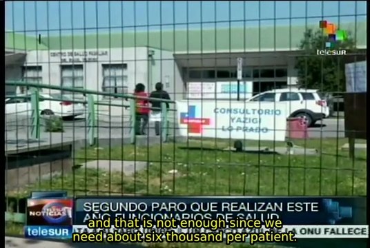 Chilean health workers to go on strike
