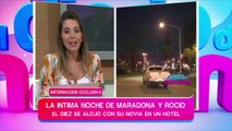 La íntima noche de Rocío Oliva y Diego Maradona