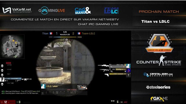 FaceIT - OverPass - Titan vs LDLC