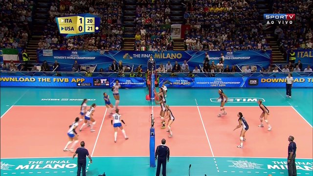 USA 0X3 ITALY SET 2B - MILANO - VOLLEYBALL WOMEN'S WORLD CHAMPIONSHIP ITALY 2014