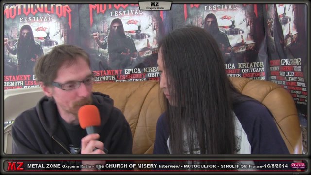 Metal Zone O.R - The Church Of Misery Interview - Motocultor 2014