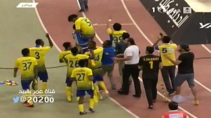 تعليق كامل لـ ( عامر عبدالله + لحضه الفرح  كامله ) بعد فوز النصر بالدوري
