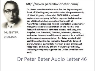 Dr Peter Beter Audio Letter 46 - May 28, 1979 - Nelson Rockefeller's Revenge From The Grave; The Cosmosphere Shuttles to Prevent Nuclear War; The Modern Rebirth of The Holy Alliance