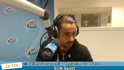 SUN Sport jeudi 09 octobre: Julien Pietropaoli, capitaine du TTCNA
