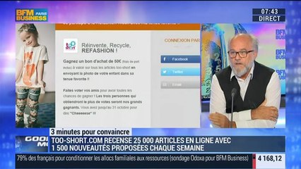 "3 minutes pour convaincre" 2014: Too-short: le site d'échange d'articles pour enfants: Stéphane Wahlen - 09/10