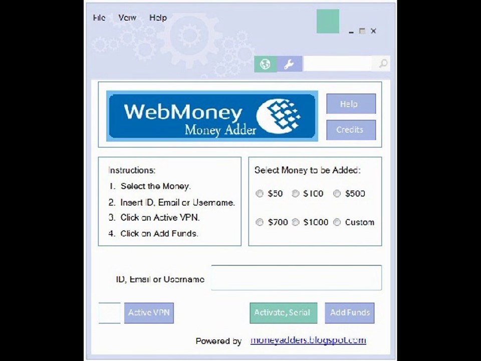 Webmoney Adders Application Software Download