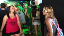 Girl Signing a song to her Deaf Friend at TomorrowWorld 2014