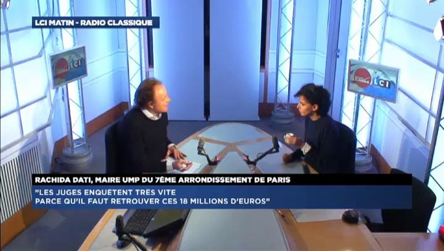 Rachida Dati, invitée de Guillaume Durand avec LCI