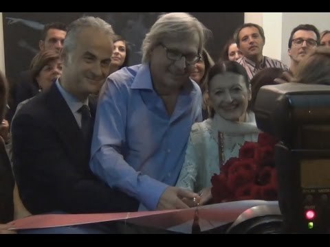 Caserta - Arte e danza, Vittorio Sgarbi e Carla Fracci alla serata di Kima (07.10.14)
