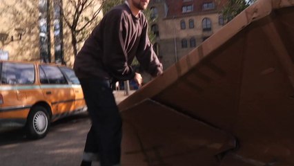 What you do when you can't afford to buy a boat - Cardbox boat for DR MAMA.