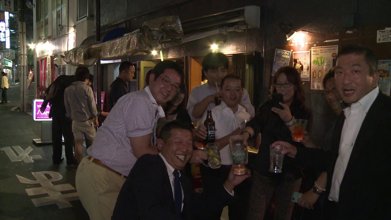 Pour oublier le travail, de nombreux salariés Japonais s'ennivrent