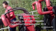 Stealth Rollercoaster Thorpe Park 28th September 2014