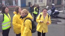 Manifestation contre la hausse des tarifs des liaisons maritimes à Vannes : le boulevard de la Paix bloqué
