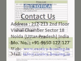 Exotica NorthVille-9650127127-New Project In Noida