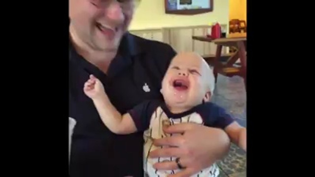 cute baby smiling