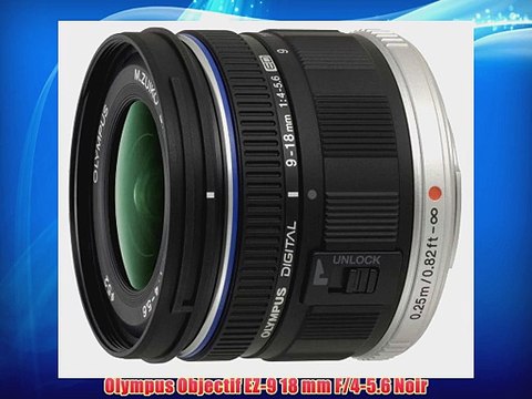 Olympus Objectif EZ-9 18 mm F/4-5.6 Noir